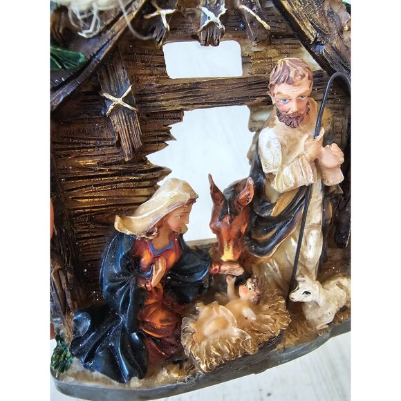 Holy family Nativity Mary Joseph ornament Xmas tree smaller holy family - Picture 7 of 10